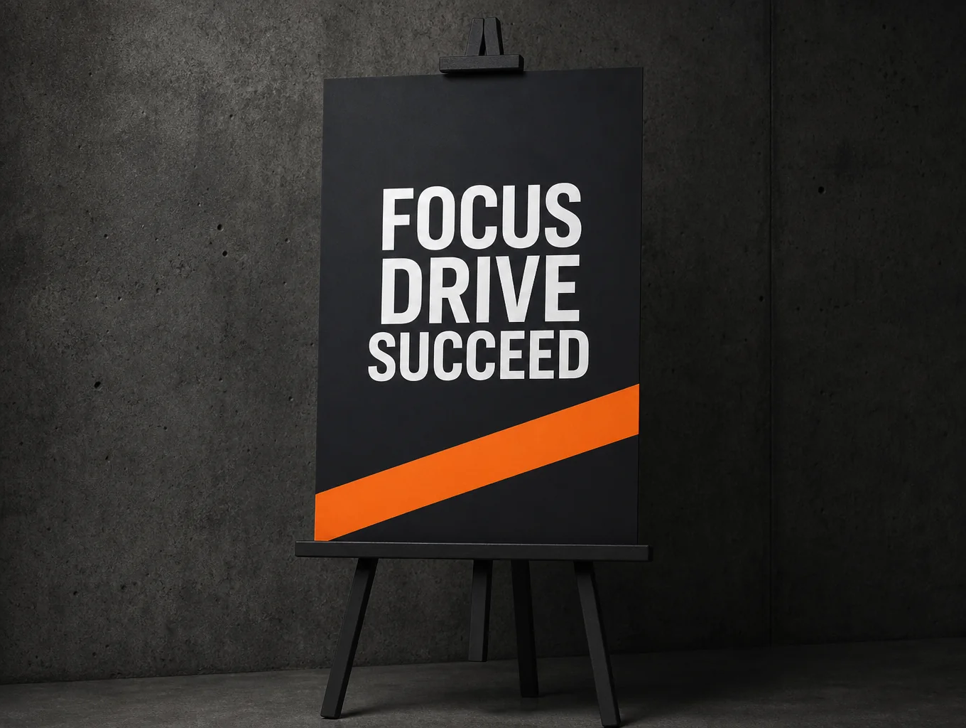 Bold campaign graphic design with deep red accent elements